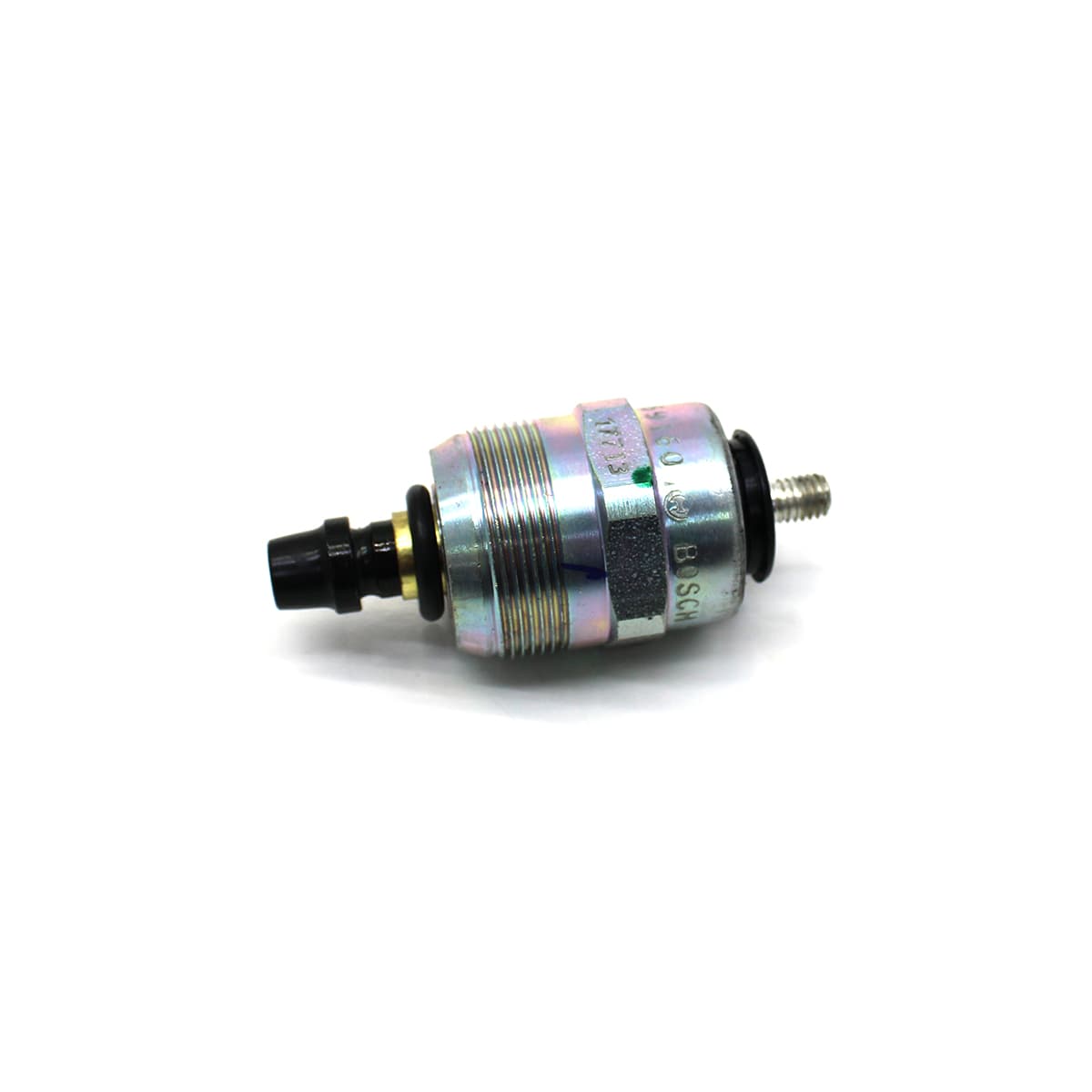VALVULA SOLENOIDE/COMUTADORA/CHAVE ELETROMAGNETICA CORTE COMBUSTIVEL BOMBA INJETORA VE 12V FORD/VW MOTOR MWM/CUMMINS (ROSCA M24X1,0) - 74084E