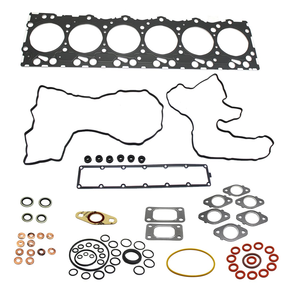 JG JUNTAS SUPERIOR MOTOR CUMMINS SERIE ISB 6CIL FORD/VW | IVECO TECTOR (COM JUNTA CABECOTE 1,25MM) - 79709