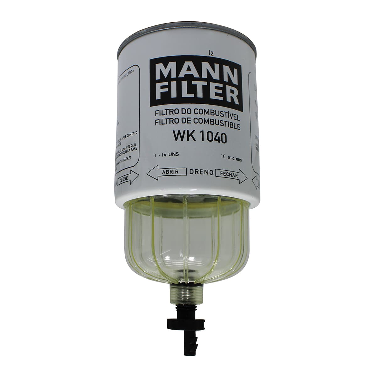 FILTRO DIESEL/RACOR SEPARADOR DAGUA MB 1620/1720 (COM COPO FIXO) (ROSCA 1-14F) - WK1040