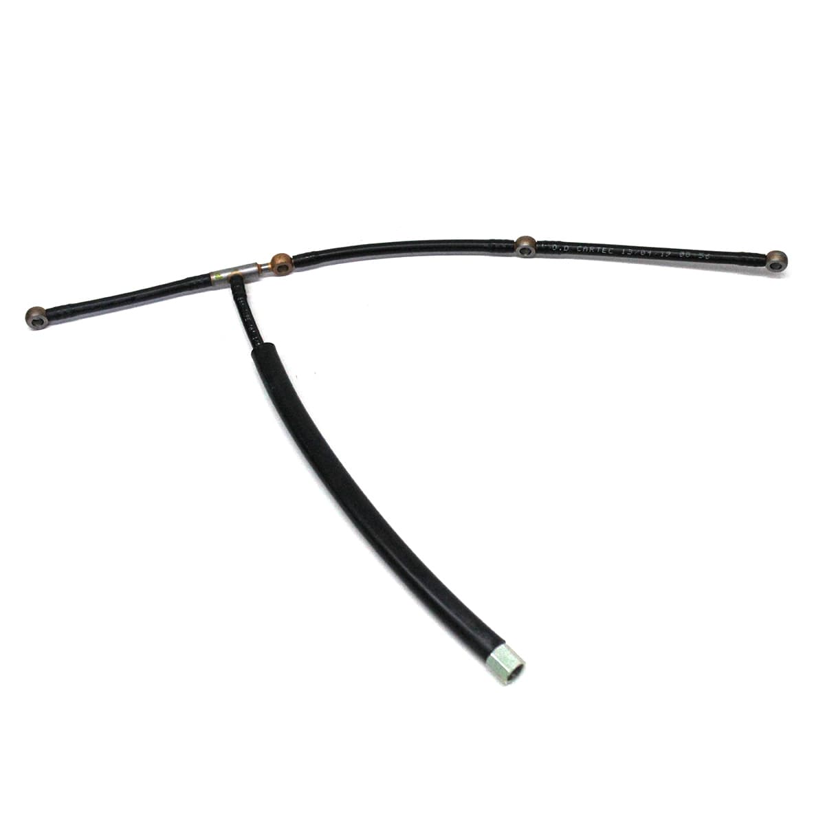 TUBO/CANO RETORNO BICO INJETOR VW MOTOR MWM X10 4CIL (BOMBA ROTATIVA) (4 OLHAIS E PORCA MOVEL) - 941009060065