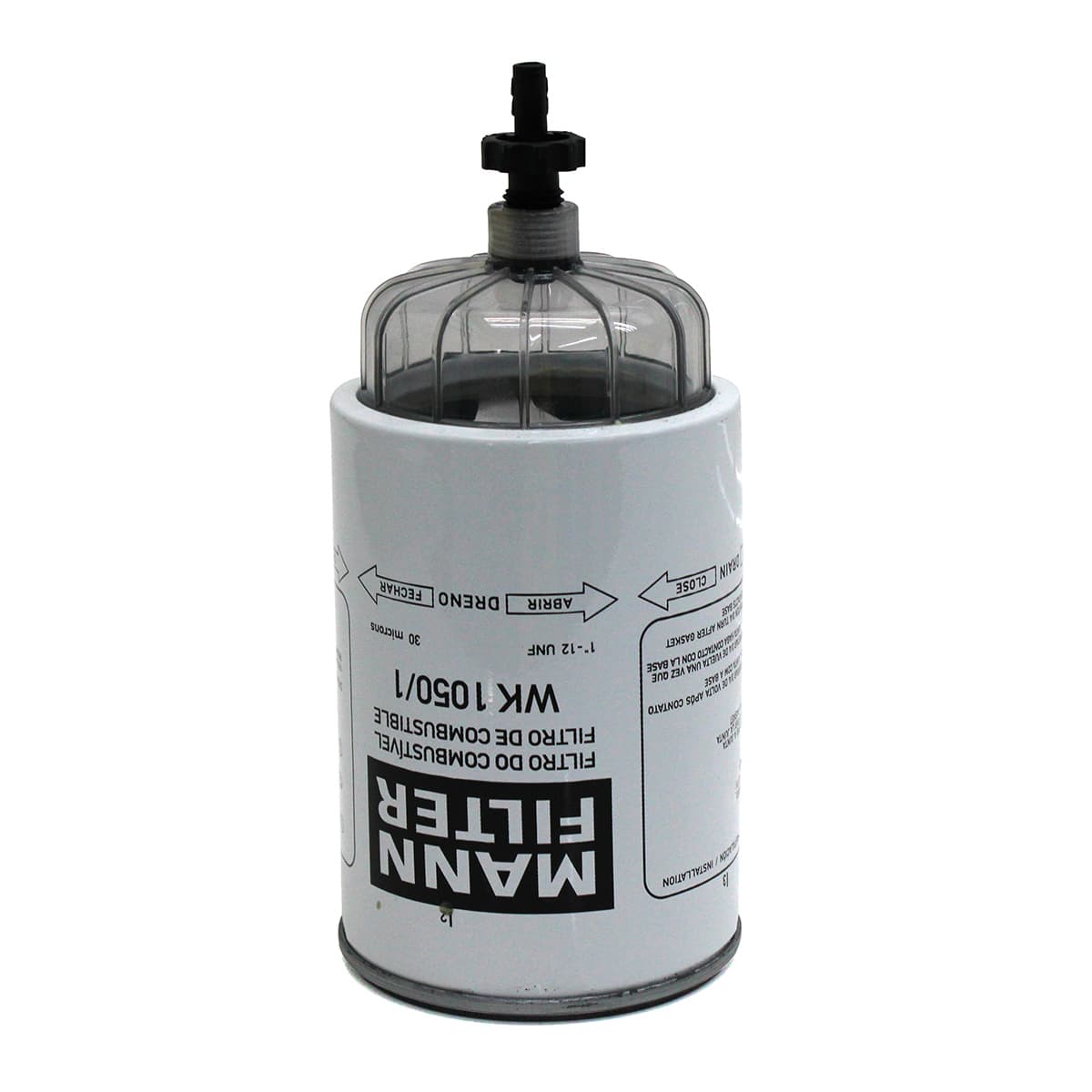 FILTRO DIESEL/RACOR SEPARADOR DAGUA MB/IVECO (SISTEMA COPO FIXO SEM FURO SENSOR) (ROSCA 1-12) (30 MICRONS) - WK10501