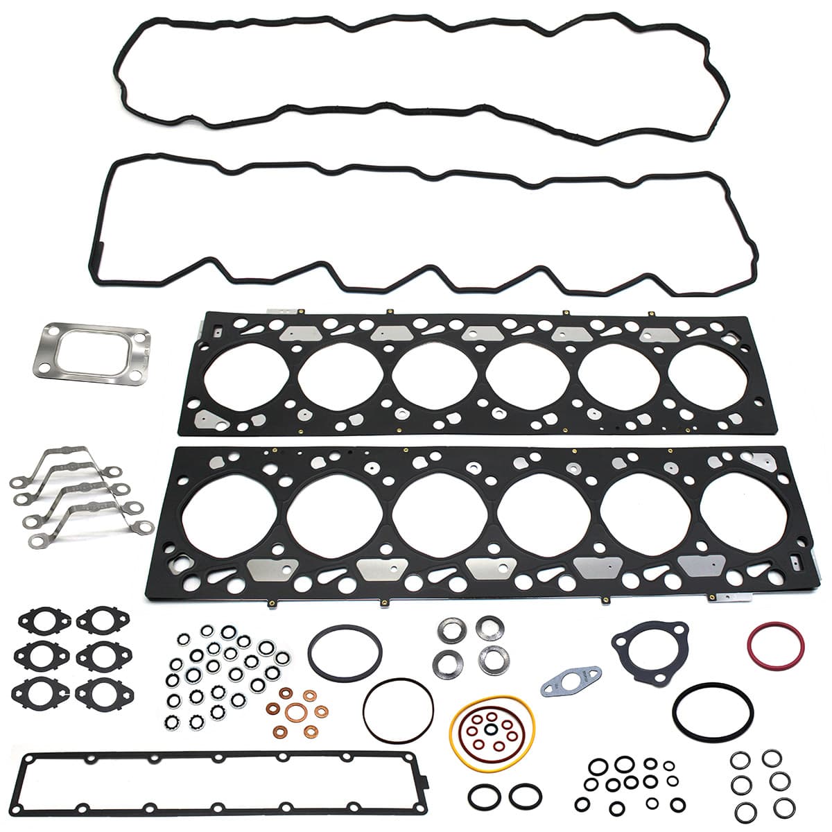 JG JUNTAS SUPERIOR MOTOR CUMMINS SERIE ISBE 6CIL (COM 2 JUNTAS CABECOTE E 4 JUNTAS TAMPA VALVULA) - 5396637