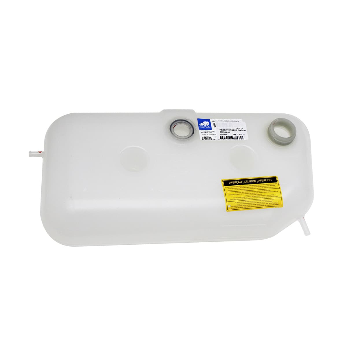 RESERVATORIO DAGUA RADIADOR AGRALE MA12/MA15/MA17 MOTOR EURO 5 (SEM TAMPA E SEM SENSOR) (2 SAIDAS) - 000969.48