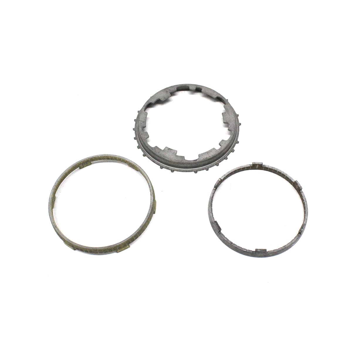 CONJUNTO ANEL SINCRONIZADO 1M/2M (1/2) EXTERNO/INTERNO/INTERMEDIARIO | IVECO/MB SPRINTER | CAMBIO ZF 6S480VO (3 PECAS) - 0501221536