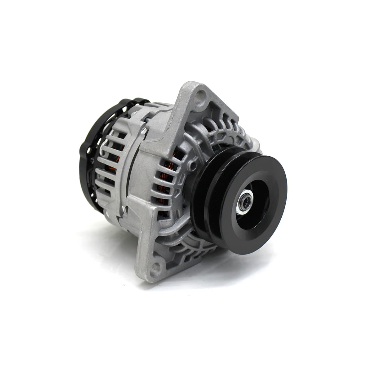 ALTERNADOR 12V/90A COM POLIA DUPLA 2 CANAIS MB 1620 MOTOR OM366LA | MB 710 CAMINHAO/MICRO MOTOR OM364A/OM364LA (3 FUROS FIXACAO) (POLIA 90MM) (USAR APENAS CORREIA SIMPLES) (CHICOTES ETE5705 E ETE5111) - HL8EL011712741