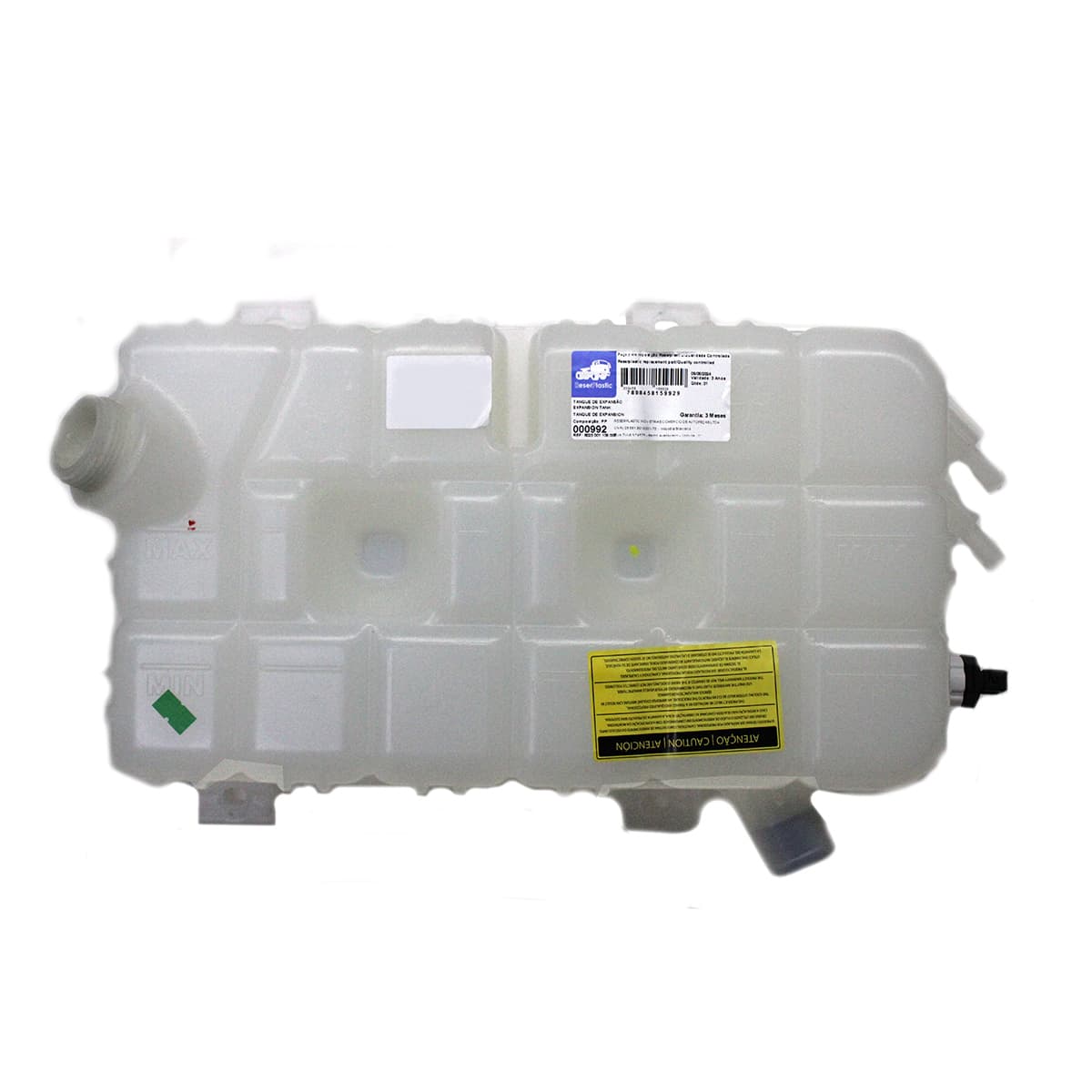 RESERVATORIO/TANQUE EXPANSAO RADIADOR DAGUA AGRALE 10000/14000 MOTOR CUMMINS (SEM TAMPA) (COM SENSOR 000070) - 000992.48
