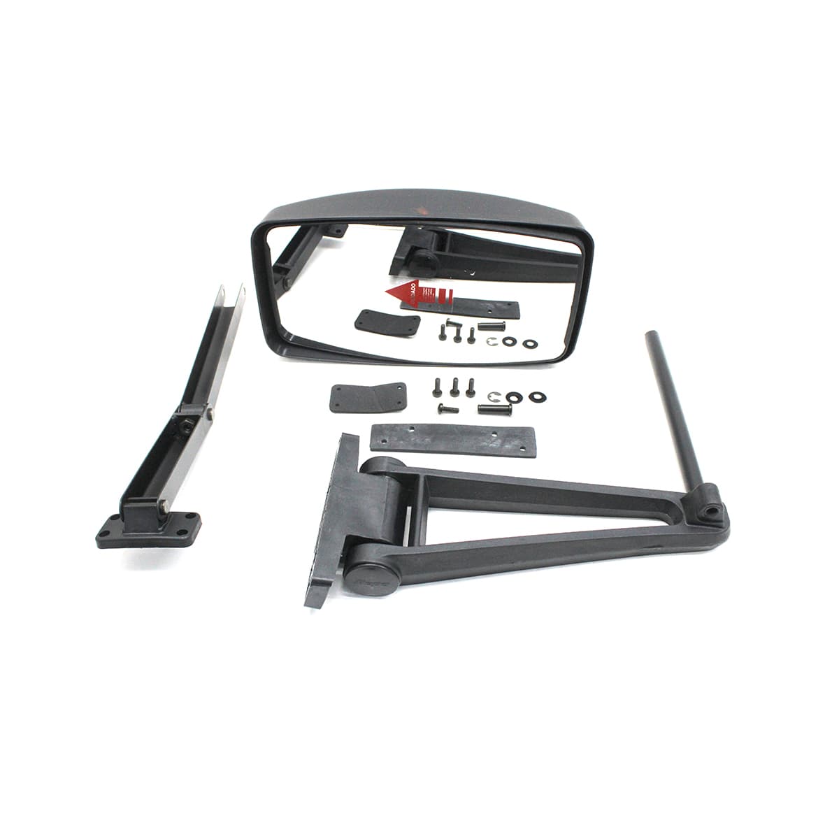 JG ESPELHO C/BRACO+TIRANTE RETROVISOR LD FORD CARGO (INTEIRO VIDRO CONVEXO) - D665.84