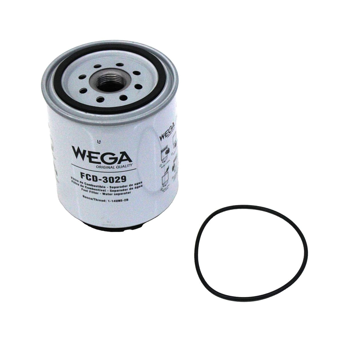 FILTRO DIESEL/RACOR IVECO DAILY FPT 3.0L 2013 (SISTEMA COPO MOVEL) (ROSCA 1-14) (SEM COPO) - FCD3029