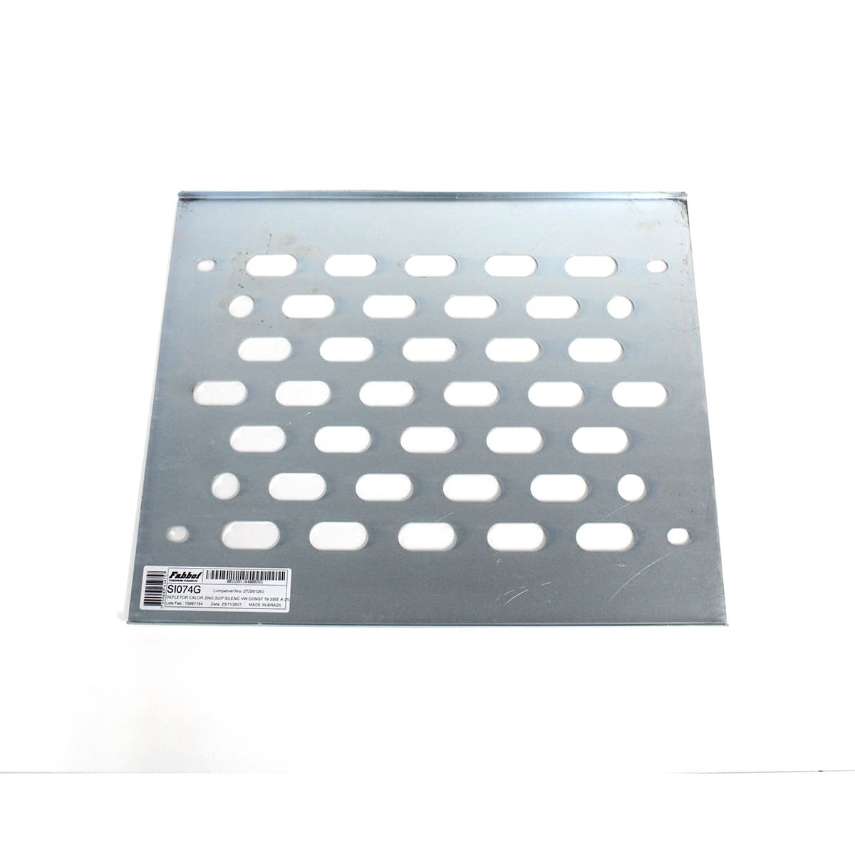 CHAPA PROTECAO CALOR SUPERIOR SILENCIOSO ESCAPAMENTO VW CONSTELLATION MOTOR CUMMINS/MWM EURO 3 (GALVALIZADO) - SI074G