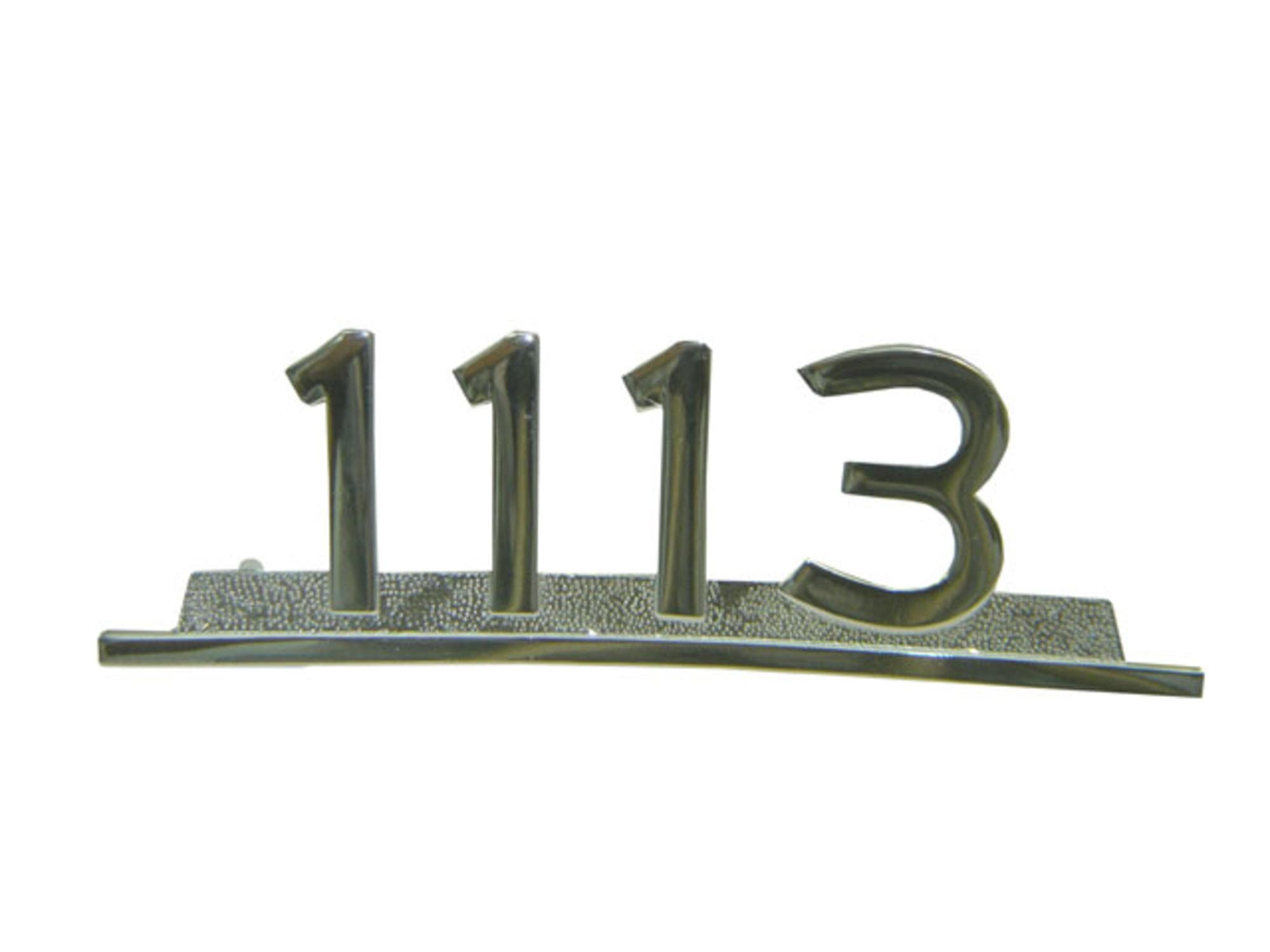 EMBLEMA 1113 CROMADO ORIGINAL ZAMAQUE - 3448177314