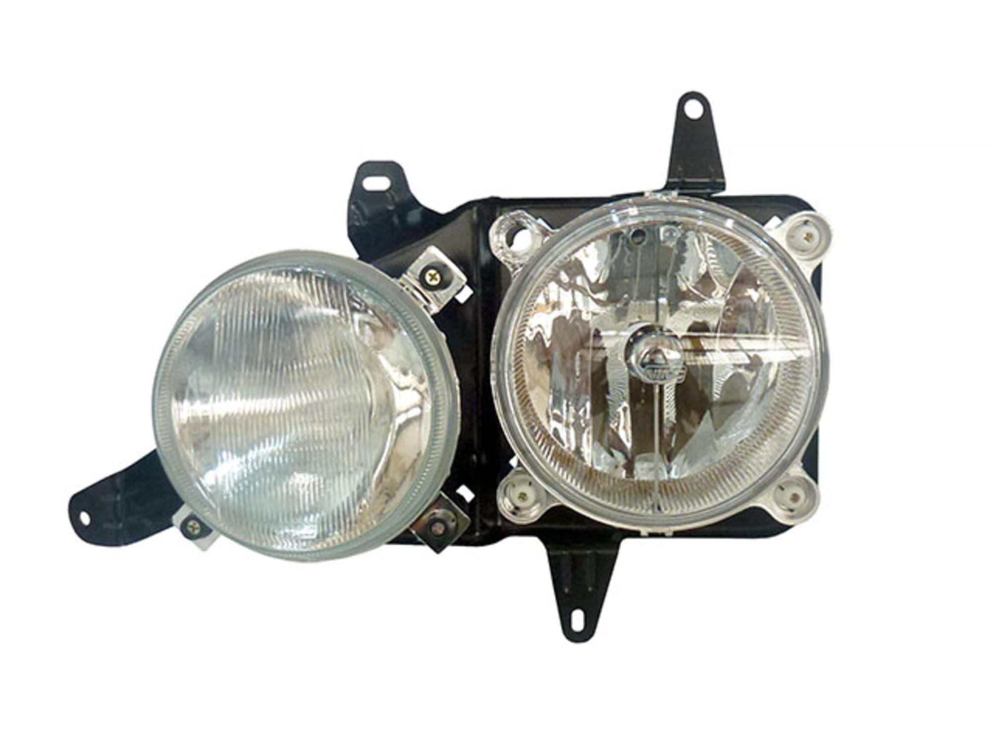 FAROL DUPLO ESQUERDO MB ACCELO 2003 2004 2005 2006 2007 POLICARBONATO - 9798200161