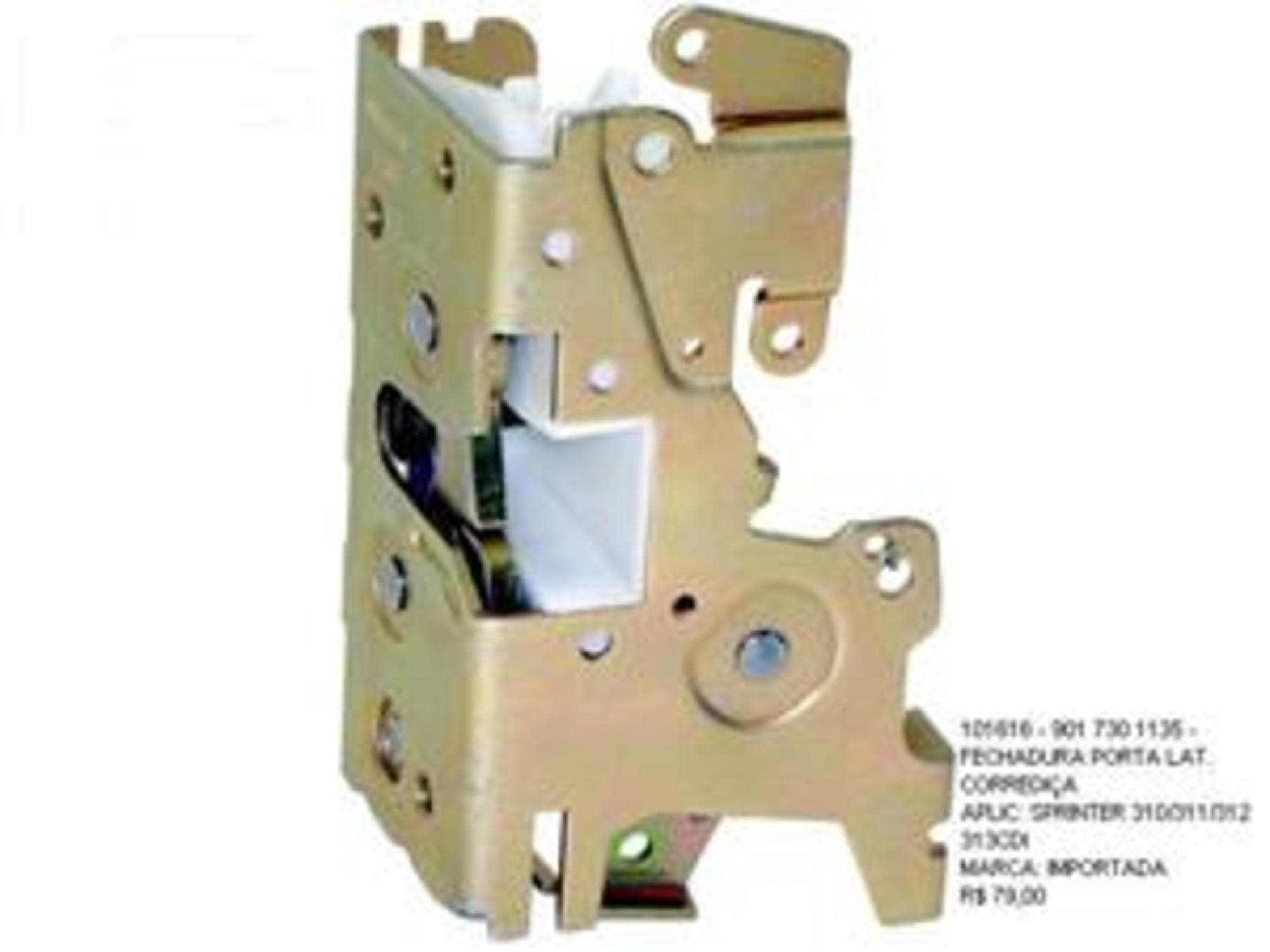 FECHADURA PORTA LATERAL CORREDICA MB SPRINTER 310 311 312 313 CDI - 9017301135