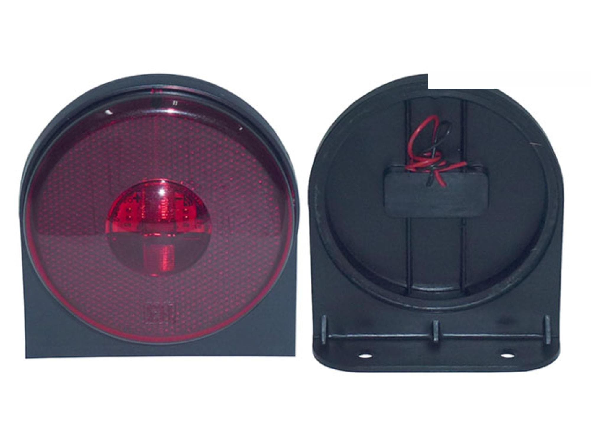 LANTERNA LATERAL LED 85 MM C/ PARAFUSO E SUPORTE MOVEL - VERMELHA - 210102016