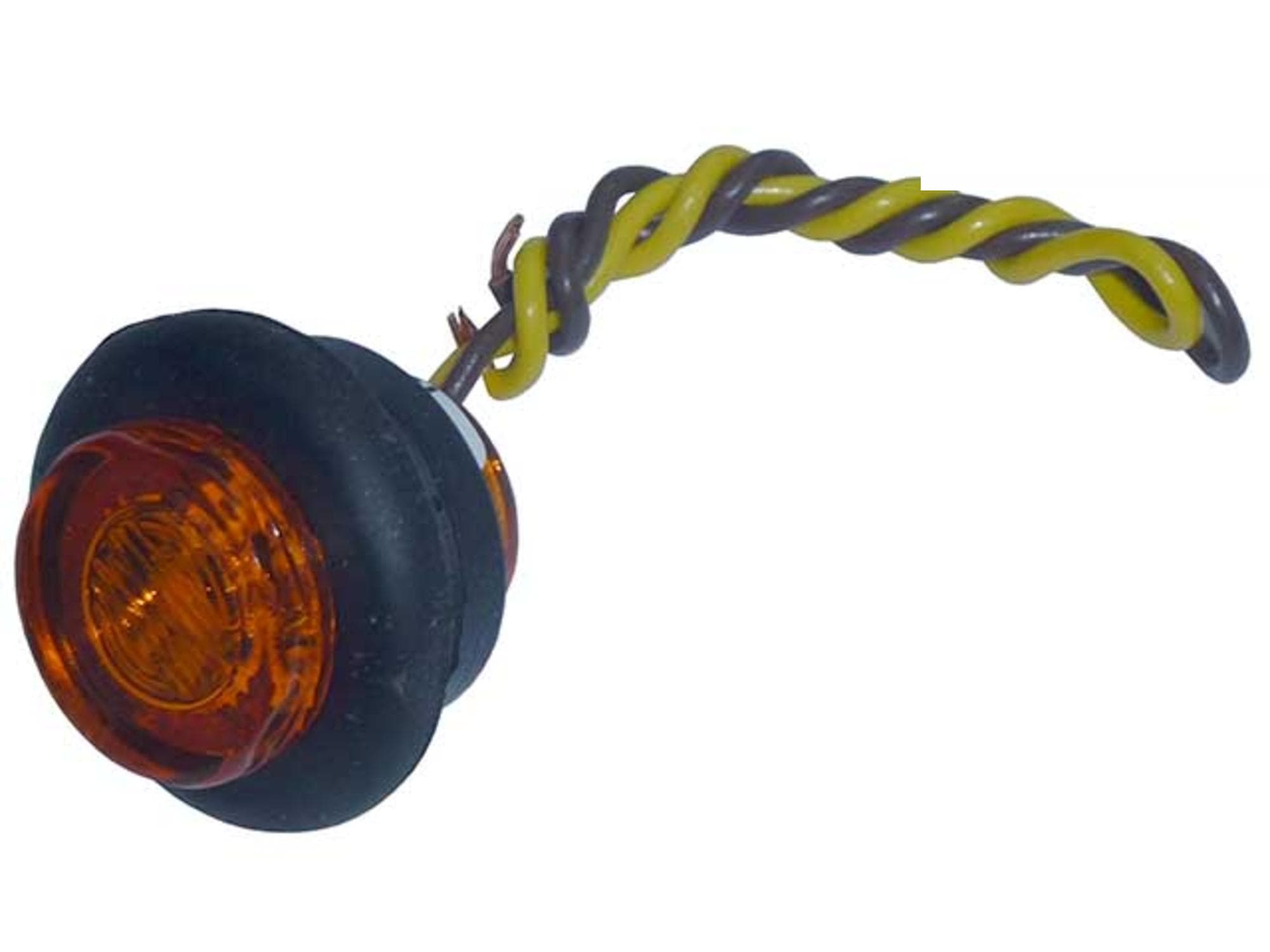 LANTERNA LATERAL BAU LED BIVOLT AMARELA - 514346