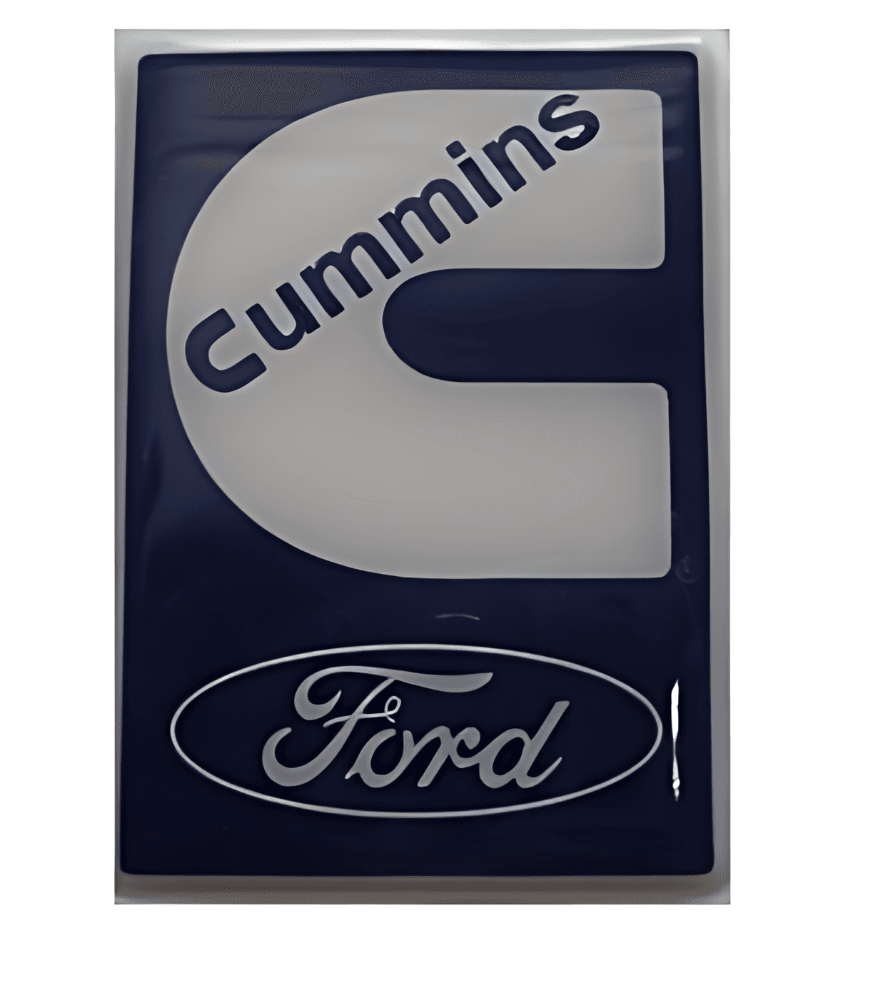 EMBLEMA DECALQUE DA PORTA CUMMINS AZUL PRATA - 2C45E254W02AA