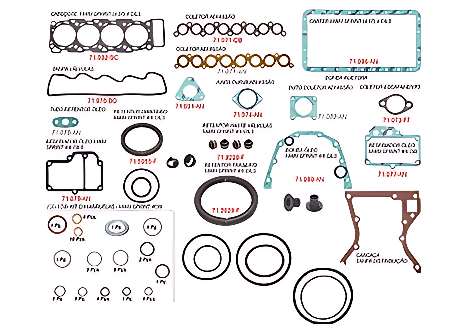 JOGO JUNTAS MOTOR SPRINT 4.07 E 4.08 - 2P0198011