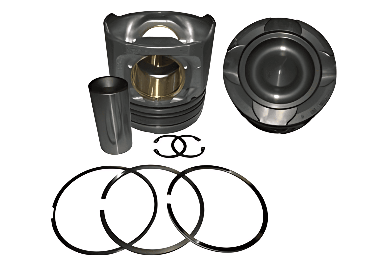 PISTAO COM ANEIS PINO D08  **  MOTOR MAN ** - 07W107067D