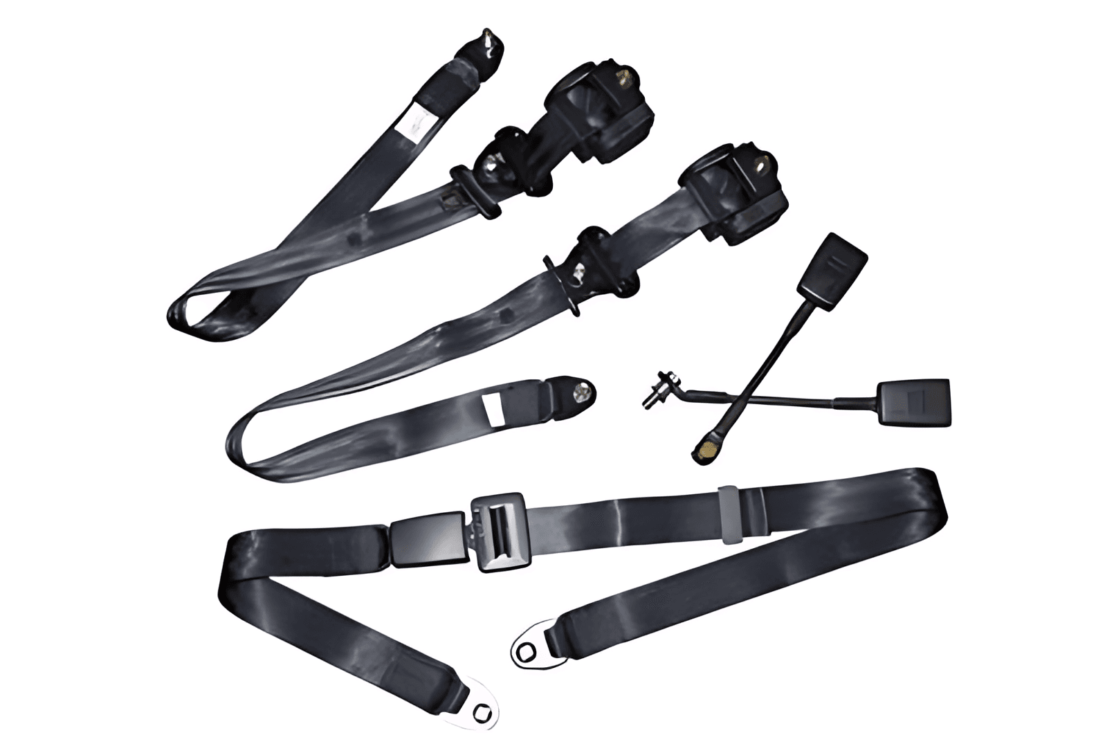 JOGO CINTO SEGURANCA 3 PONTAS C/PASSAGEIRO PRETO - 6C45E61200BB