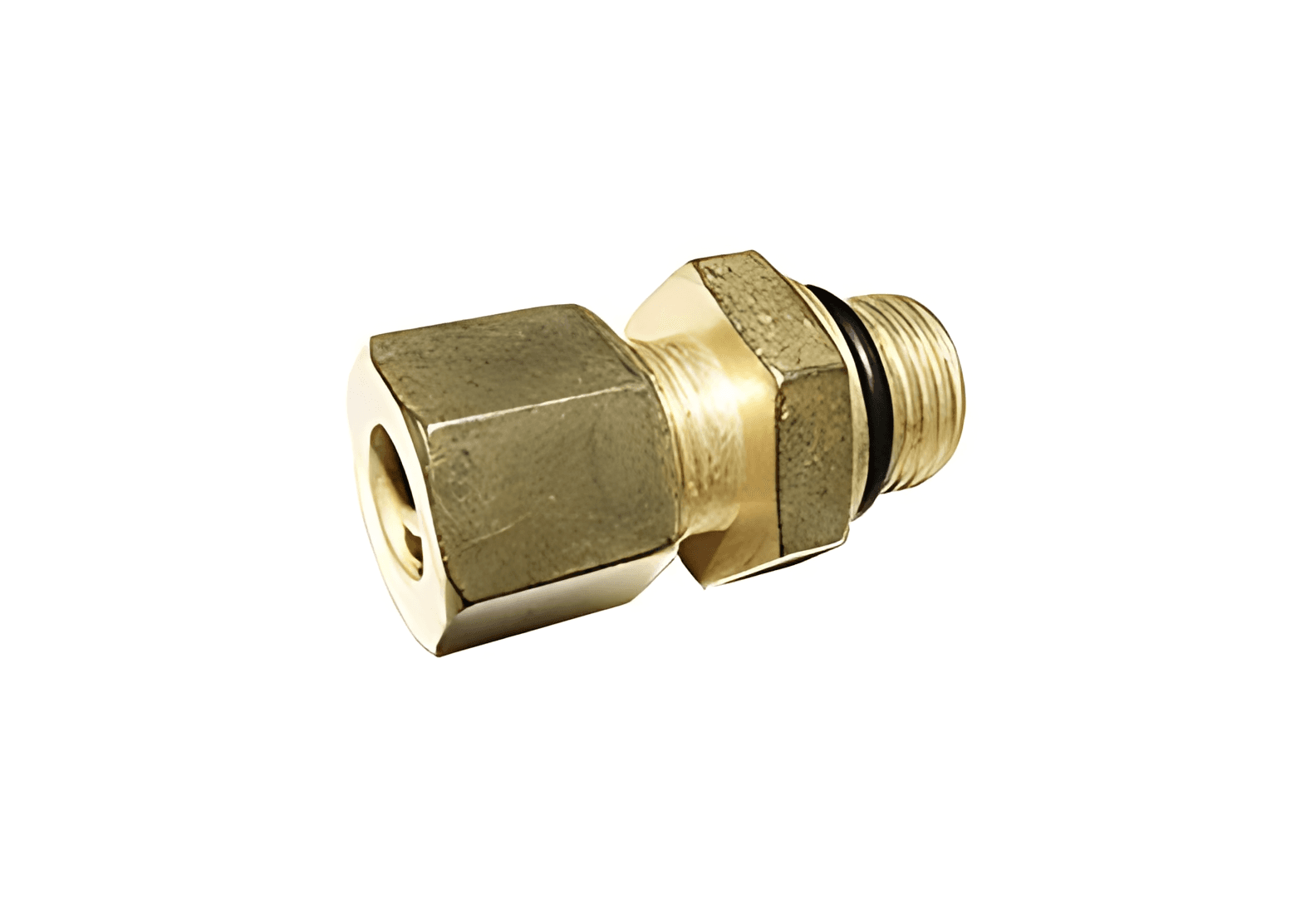 CONECTOR M16 X 1.5 X 10MM TUBO COM PORCA E ANILHA - 1223