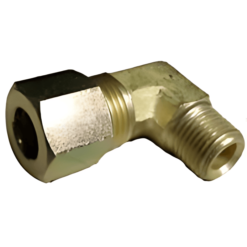 COTOVELO MACHO 1/8 NPT X 5/16 TUBO PORCA E ANILHA - 0105