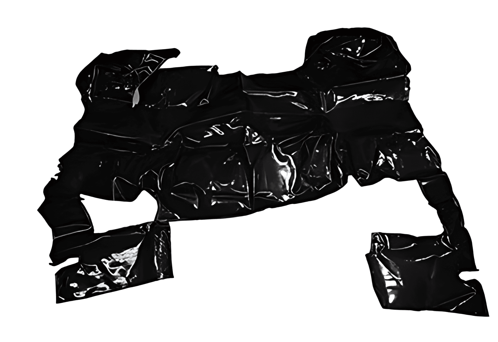 TAPETE VINIL PRETO COM CAPUZ - UPS353P