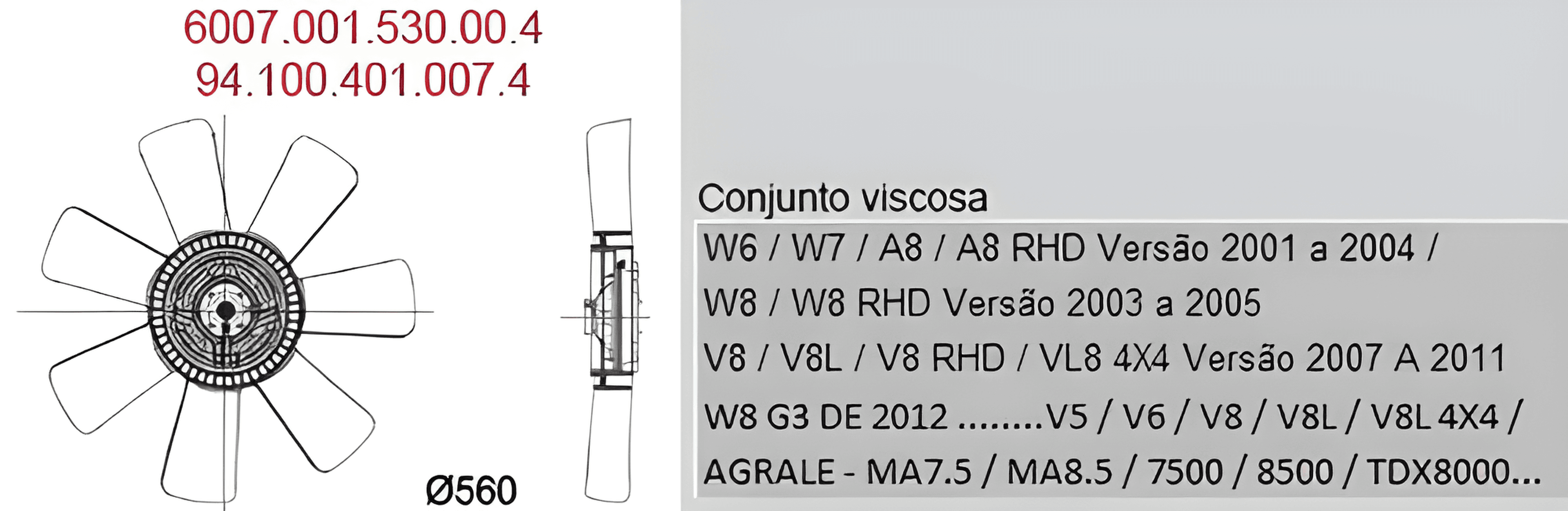 CONJUNTO EMBREAGEM VISCOSA E HELICE - 178070000726