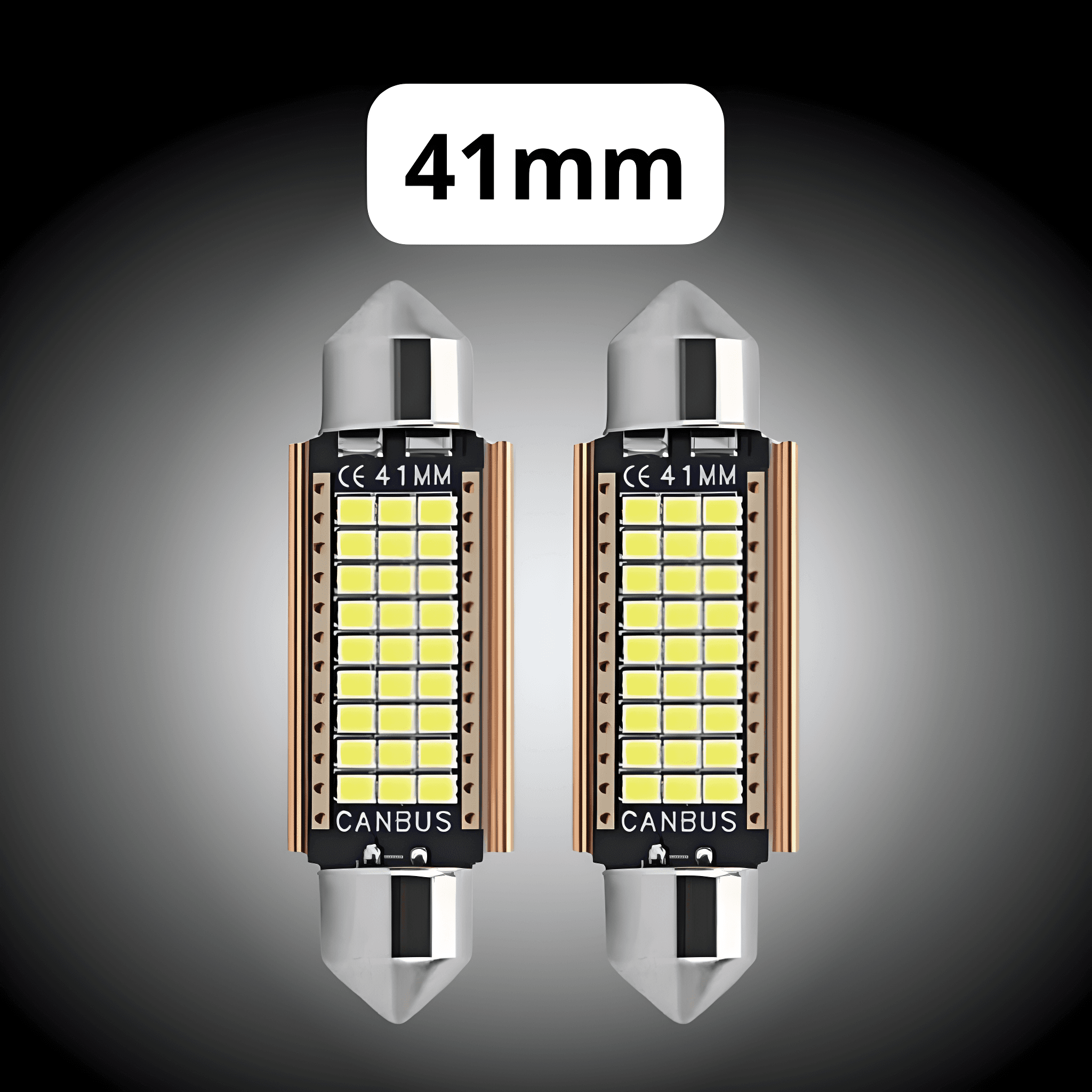 LAMPADA LED TORPEDO BRANCO FRIO 24V TAMANHO 41 MM - PAR - IL1024