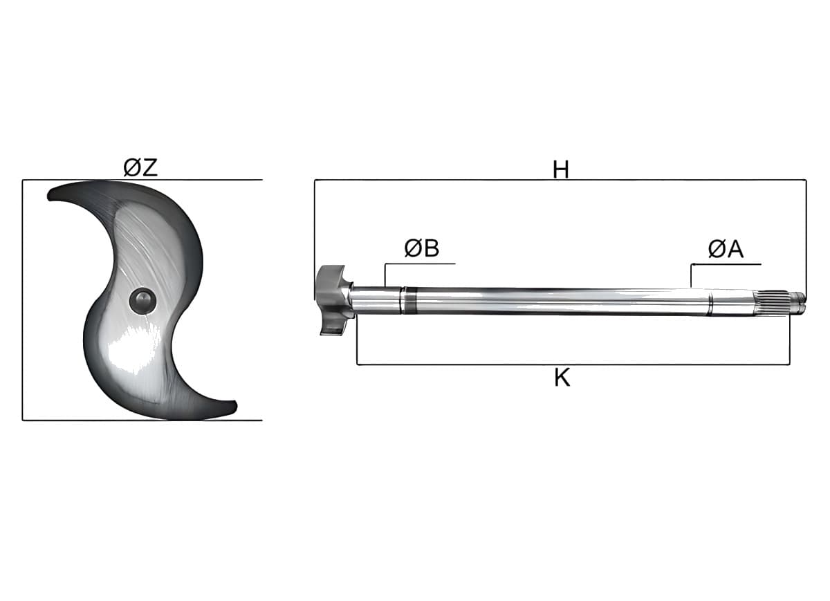 EIXO EXPANSORES 'Z' FREIO AR - 2T0 609 820