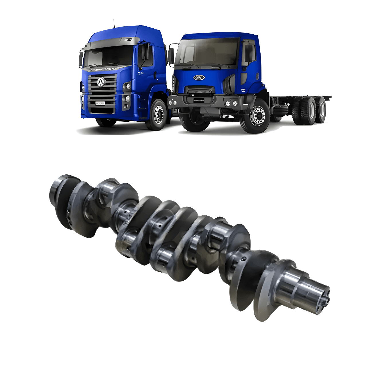 VIRABREQUIM MOTOR CUMMINS ISC 8.3 6CIL EURO 3  COM ENGRENAGEM - 3965008