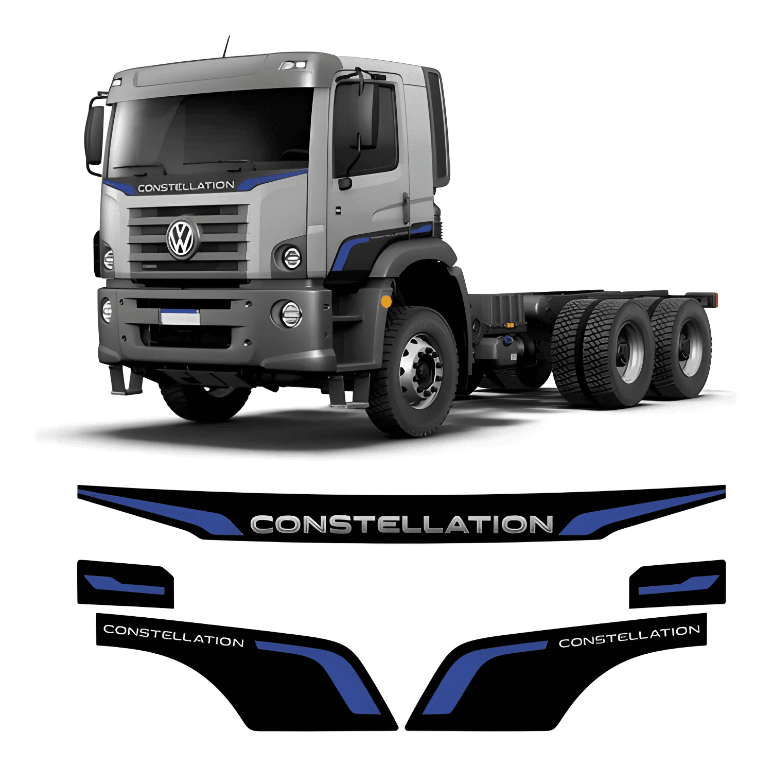 FAIXA DECORATIVA IMPACT CONSTELLATION AZUL - 405521-6