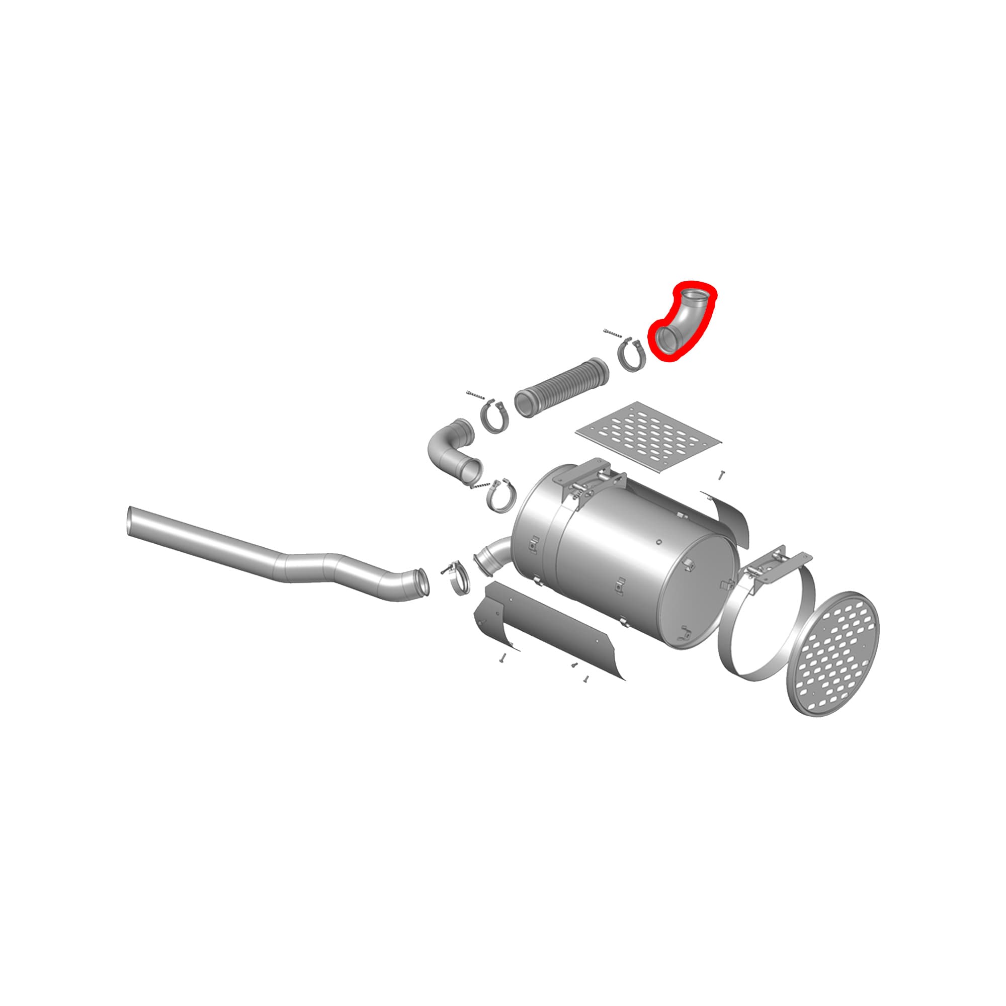 TUBO GALVANIZADO SAIDA MOTOR 3 1/2 POLEGADAS - F3430