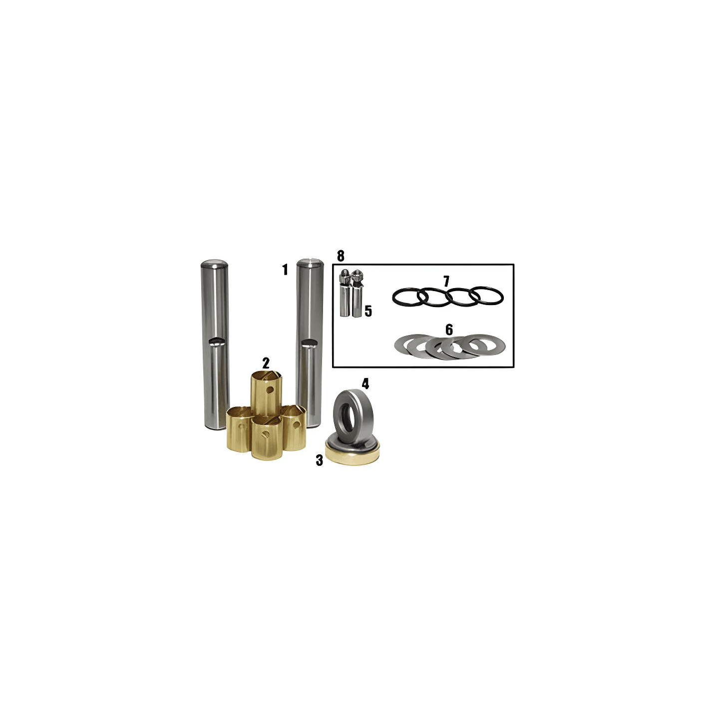 EMBUCHAMENTO VOLKS 8140 - MED.28,75 - CROMO C/ CHIMIE E ROL. - VA069XAR/010