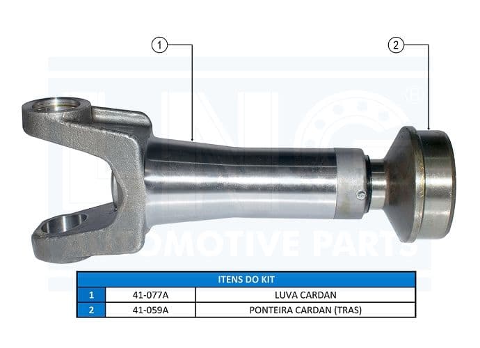 KIT PONTEIRA C/ROSCA E TERMINAL CARDAN - 41-782