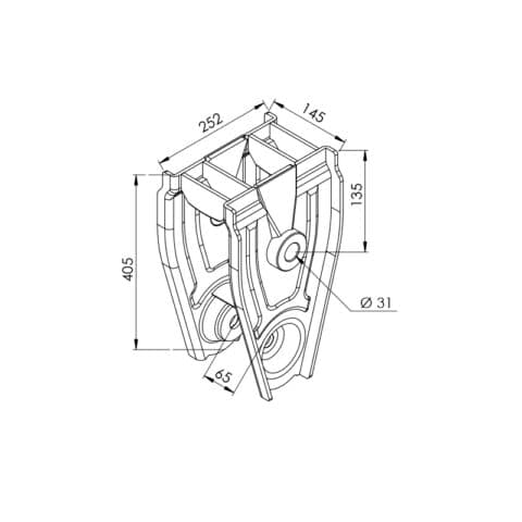 SUPORTE CENTRAL FACCHINI 2015 PINO 30MM - FA0704