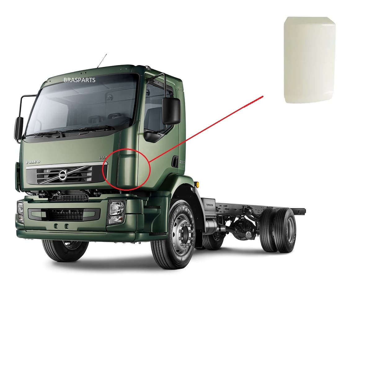 DEFLETOR AR COLUNA LE ( PLASTICO INJETADO ) - 80710800E