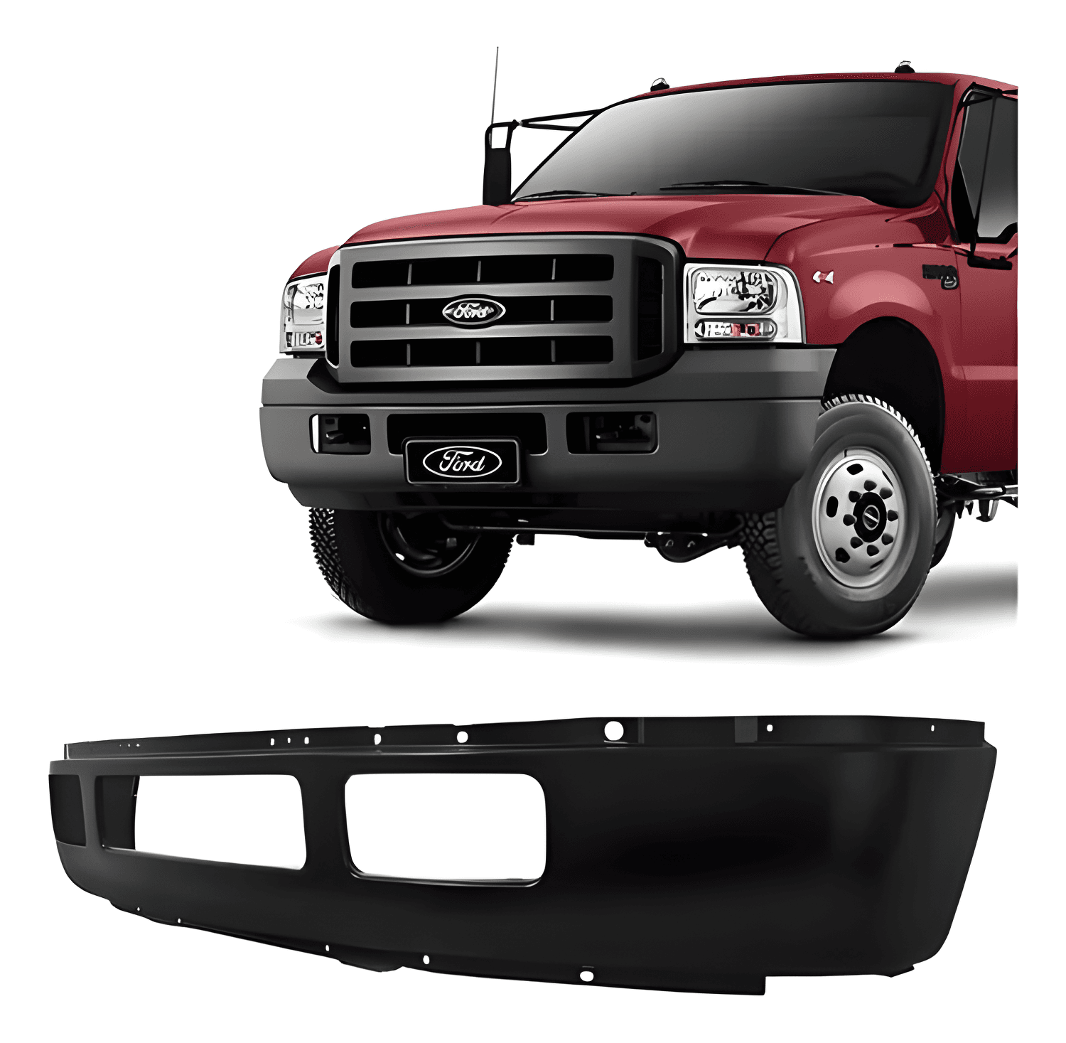 PARACHOQUE DIANTEIRO PRETO F350 F4000 - 1C3417750CB