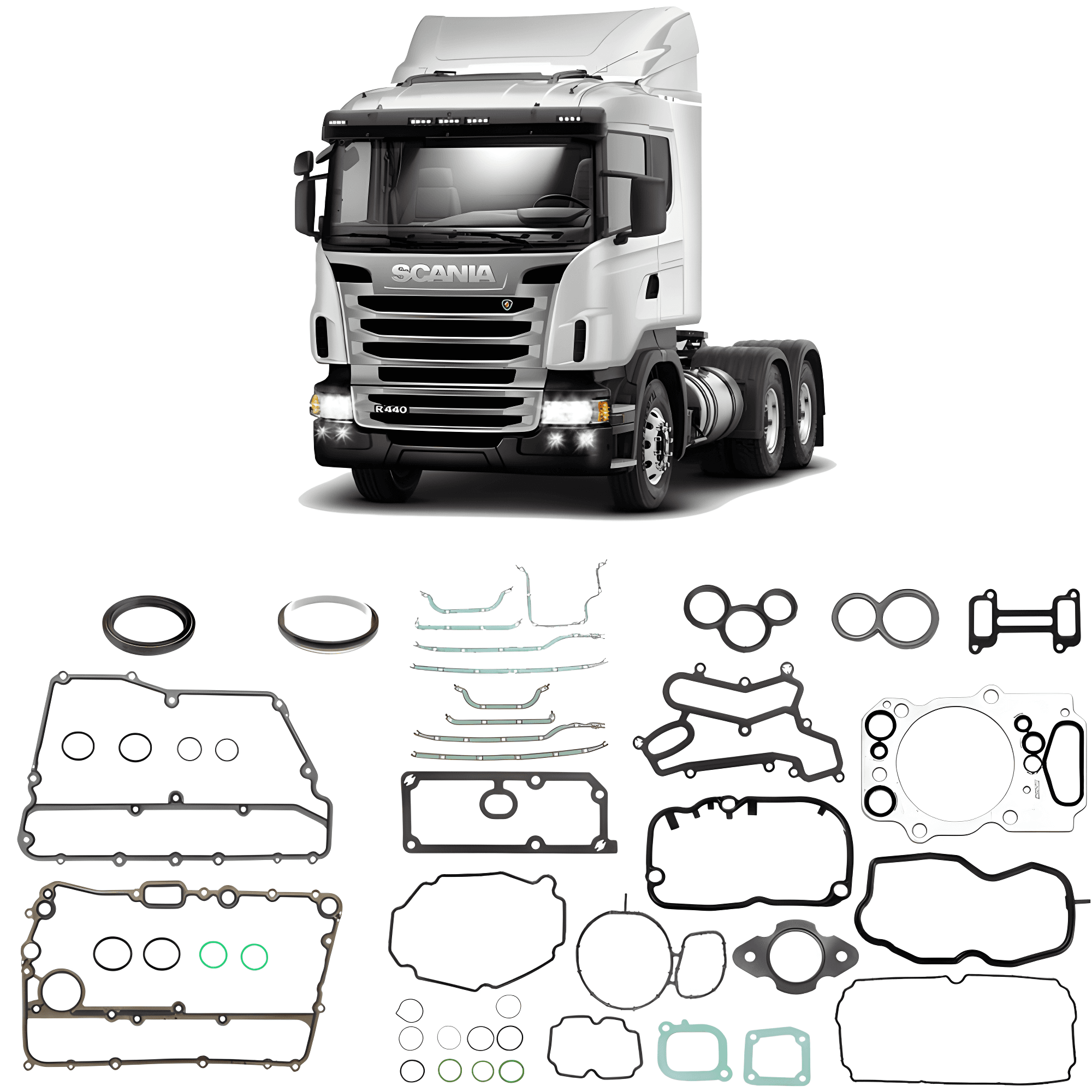 JG JUNTAS MOTOR DC13A EURO 5 C/ JTA CABEC S/ RETENTORES - 80961