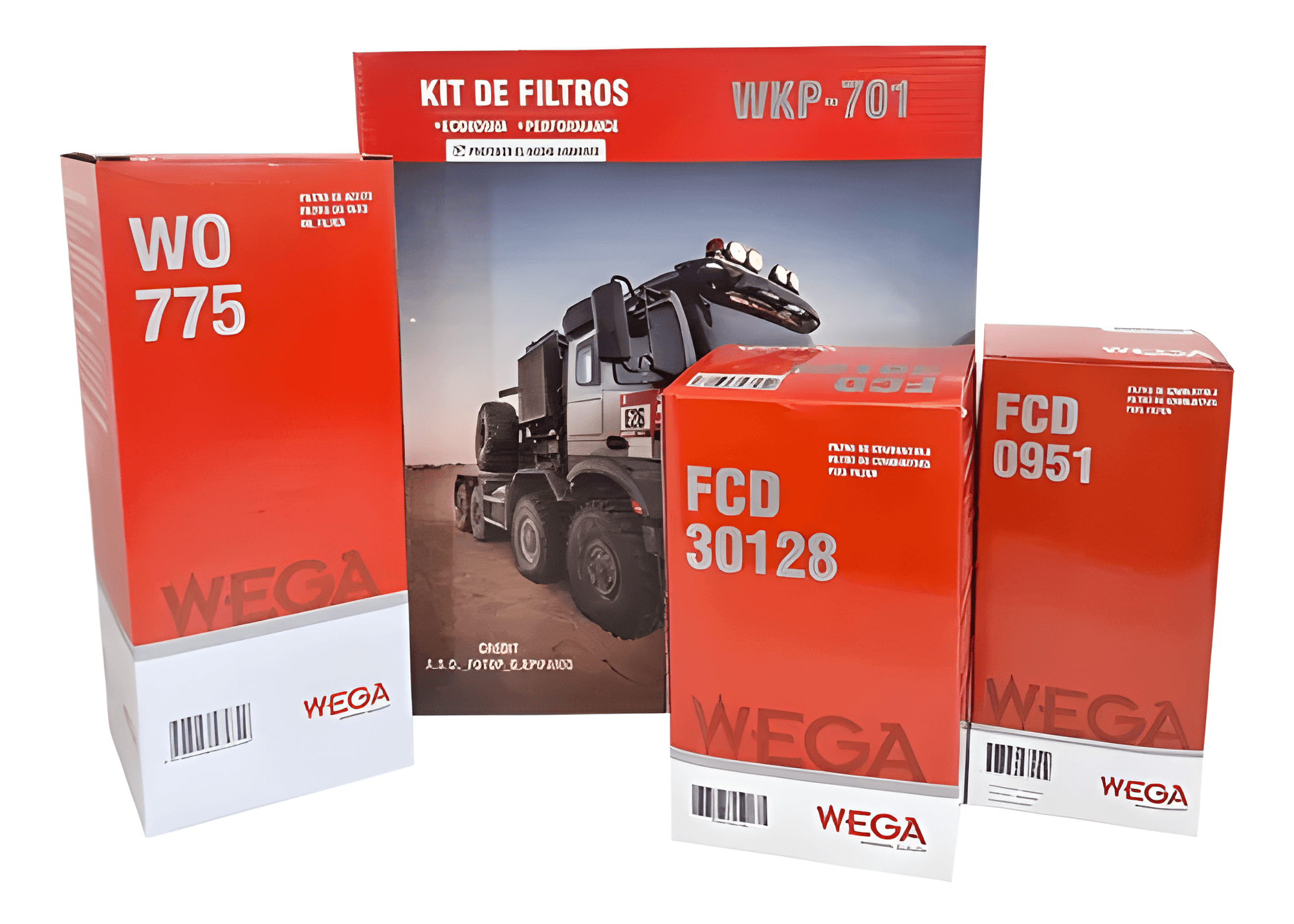 KIT FILTROS COMBUSTIVEL LUBRIFICANTE DC9 - WKP701