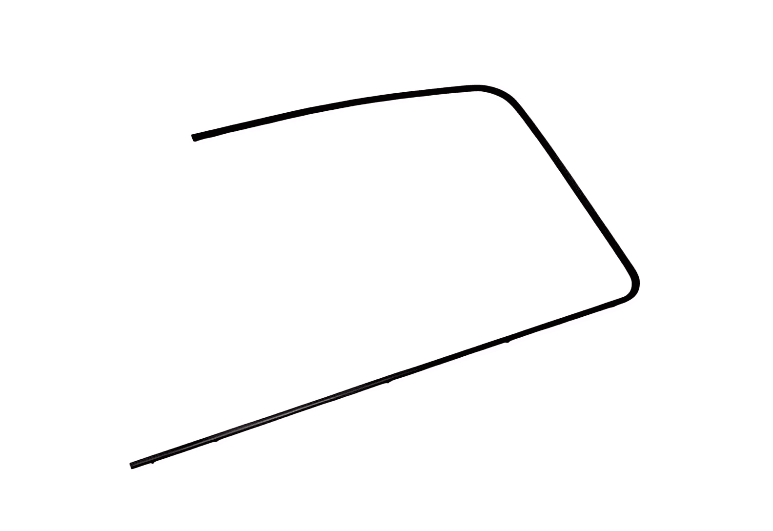 CANALETA VIDRO PORTA LD - 2R2845150