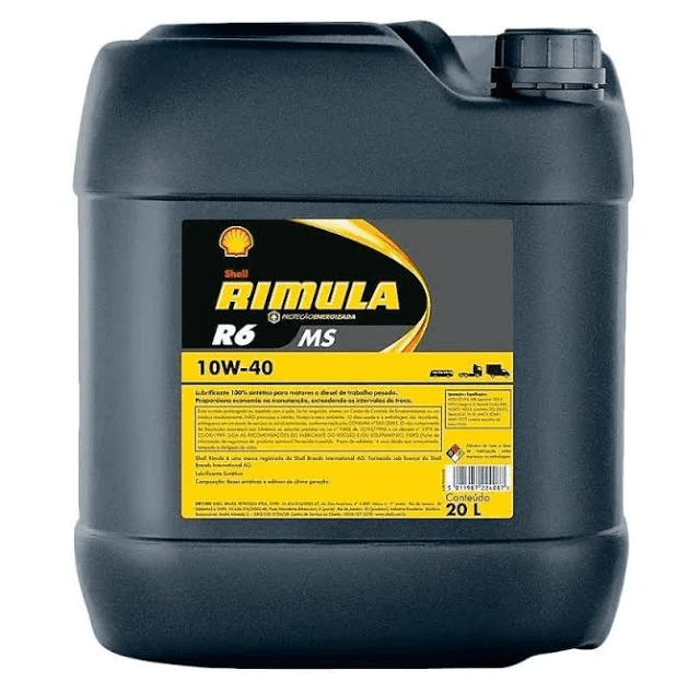 OLEO LUBRIFICANTE 10W40 100% SINTETICO (20 LT) RIMULA R6 MS - G052823Q2