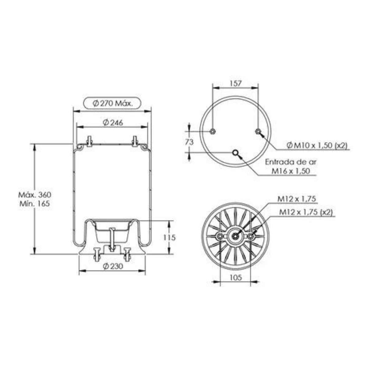 KIT MOLA PNAUMATICO 1T15LR-4 - 2024290