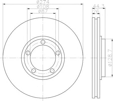 DISCO FREIO VENTILADO - 581294A200
