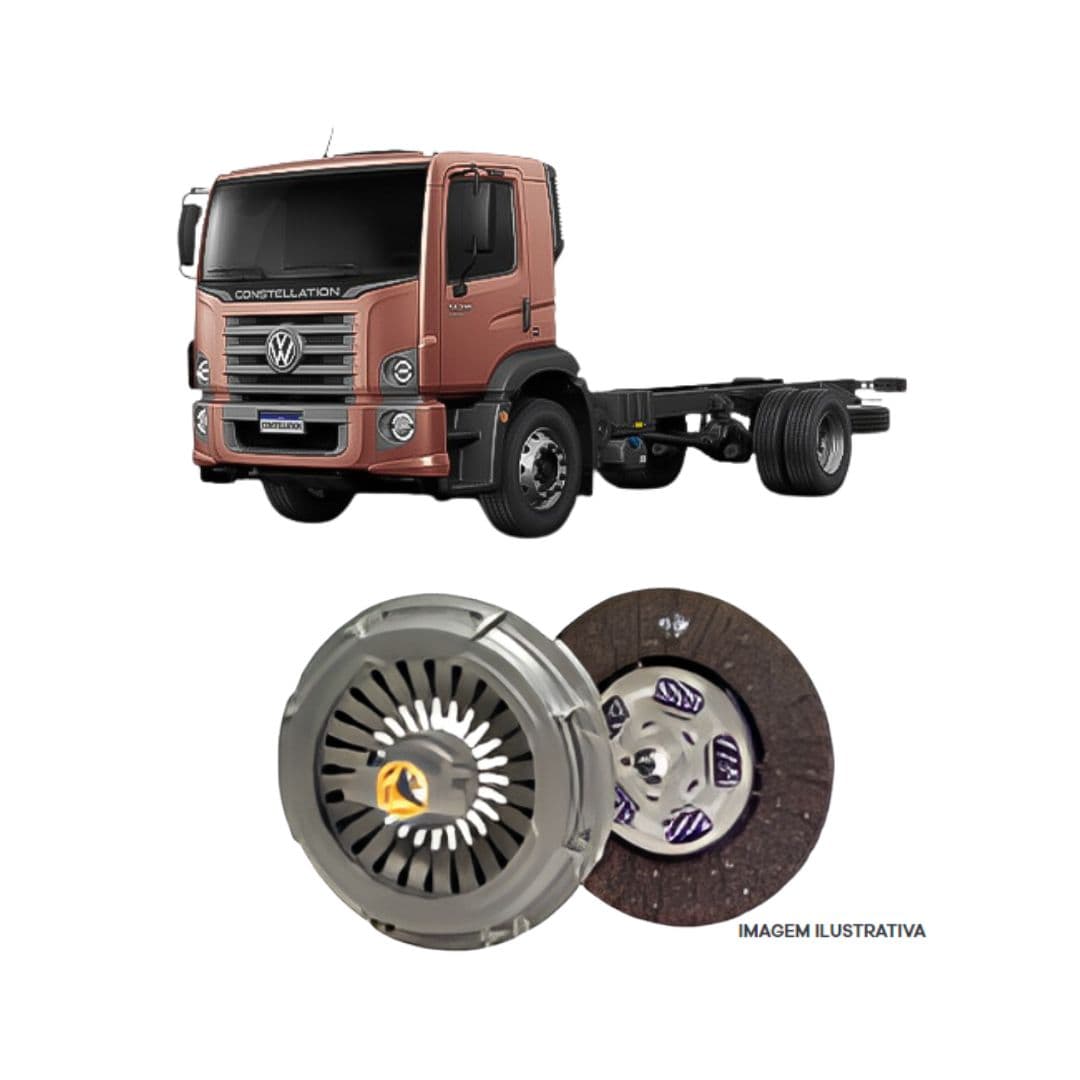 KIT EMBREAGEM 395 MOTOR CUMMINS 18320 ONIBUS - 2Z0198149