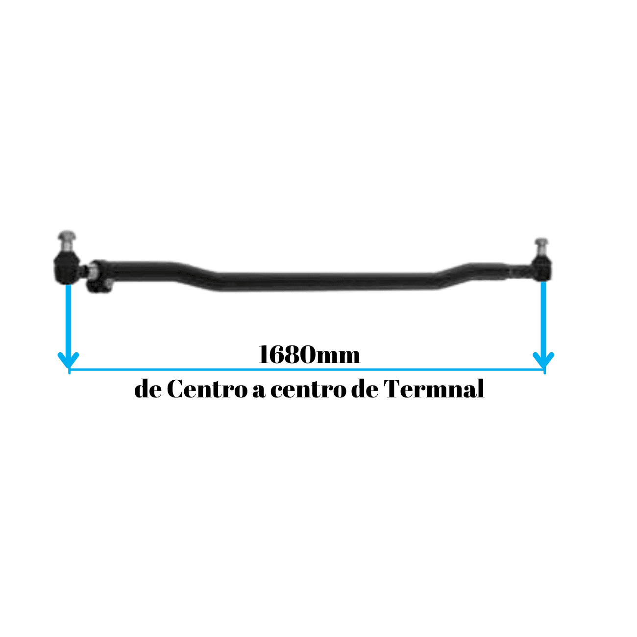 BARRA DIRECAO LONGA 1680,00MM - ZL8055