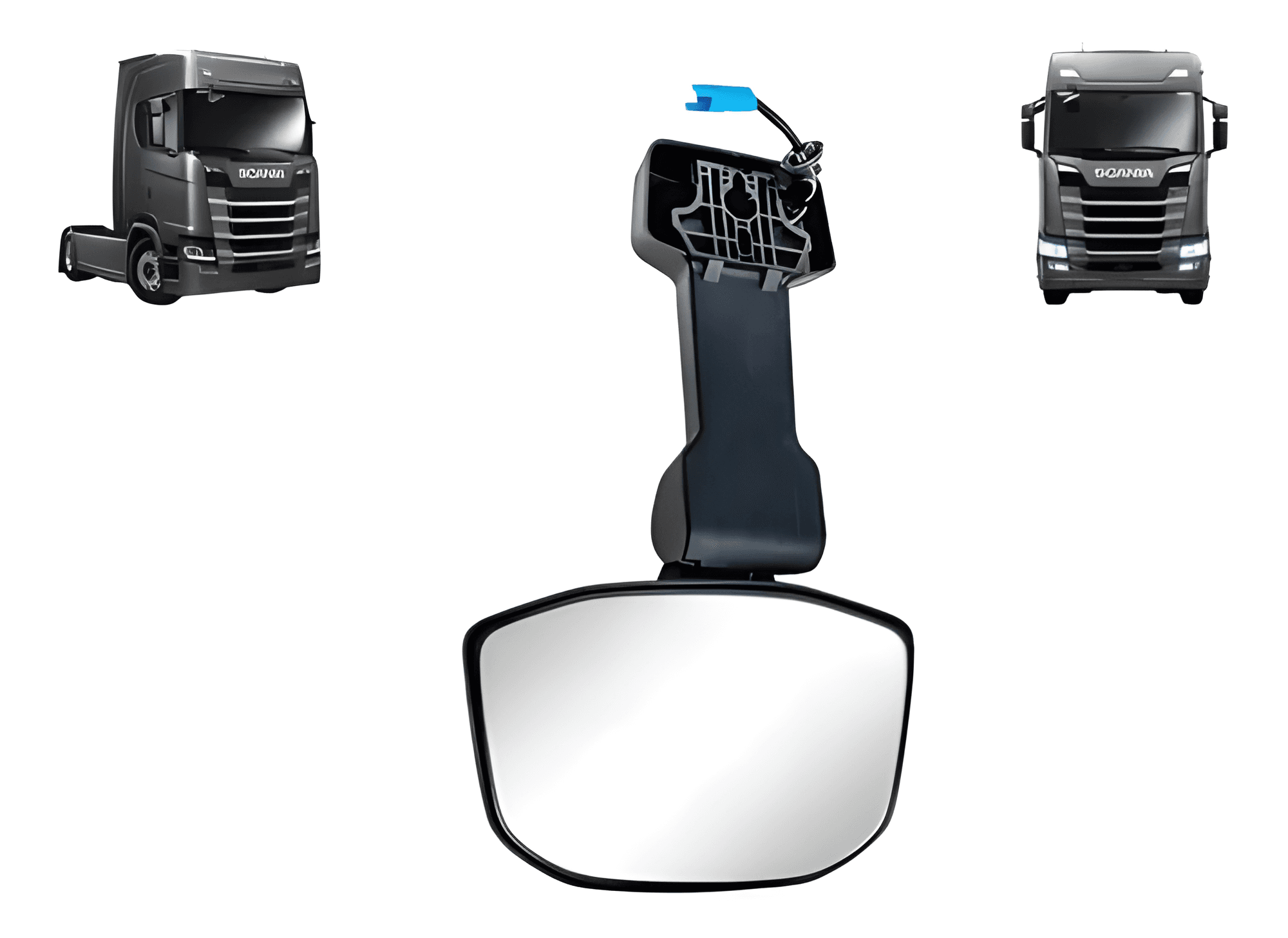 ESPELHO RETROVISOR RAMPA FRONTAL ( VEICULO SEM TAPA SOL ) - 81184