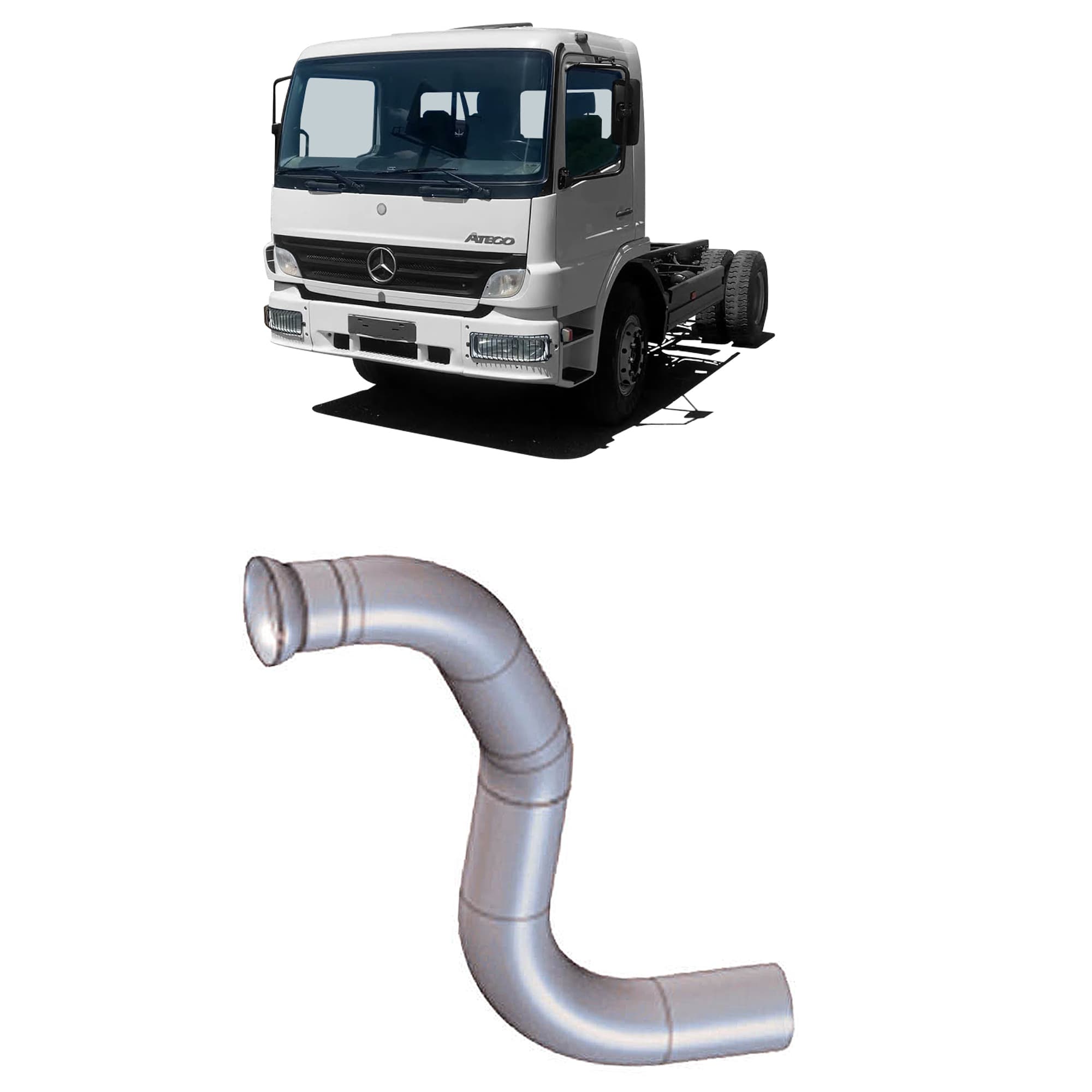 TUBO ESCAPAMENTO SAIDA MOTOR - S10841