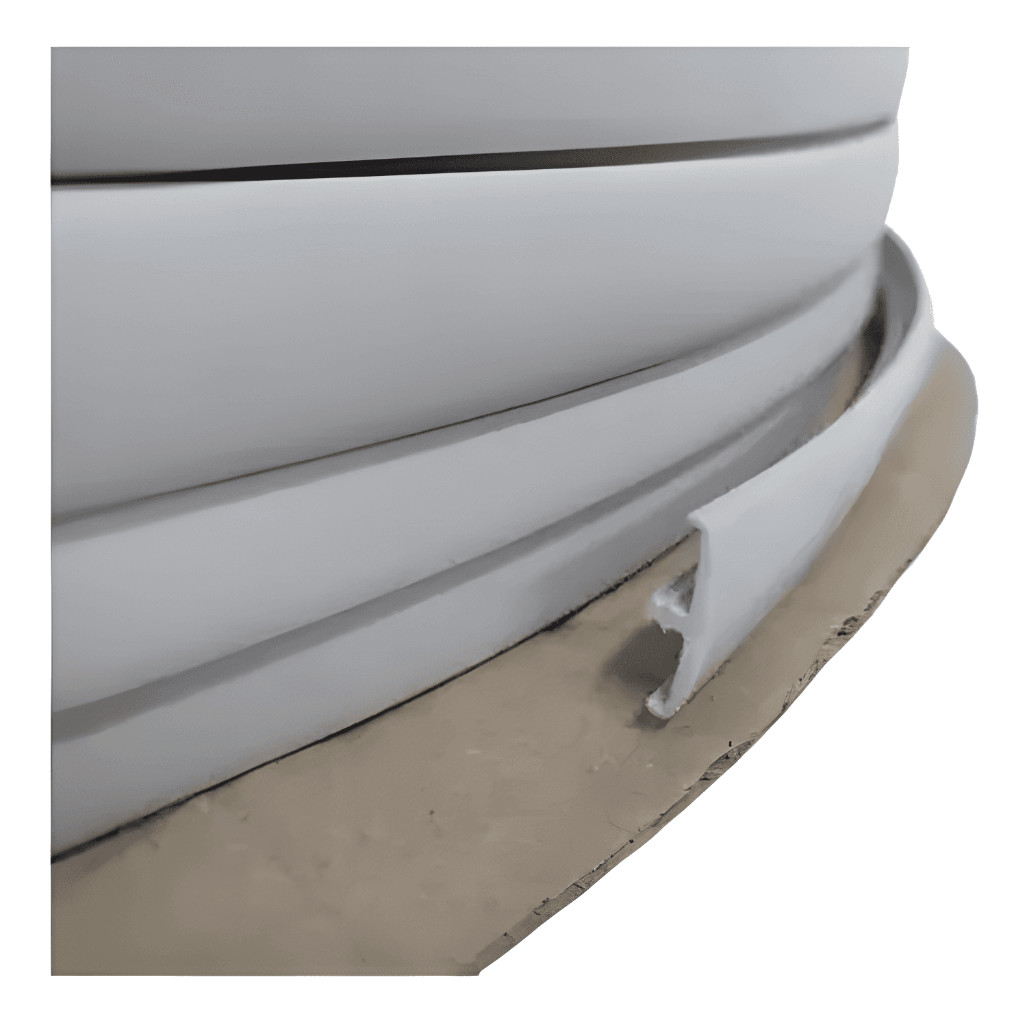 PERFIL PVC ACAB TETO CZ COM ABA MENOR - 003101