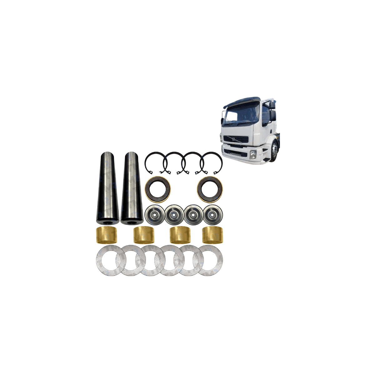 EMBUCHAMENTO  VOLVO VM 23 MED.45,10 LADO C/ CROMO E ROL. - VA036X/010