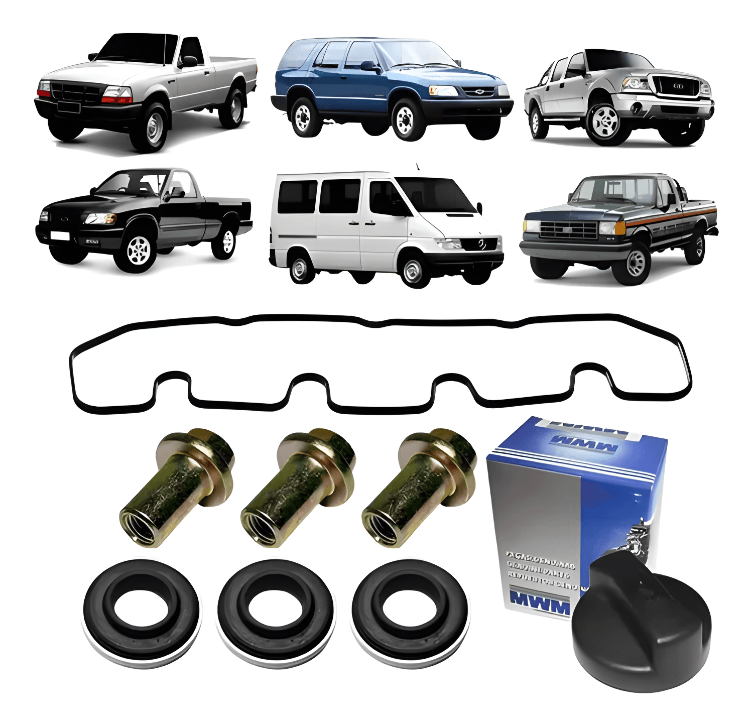 KIT TAMPA VALVULA COM ANEIS SPRINTER - 1517092SL