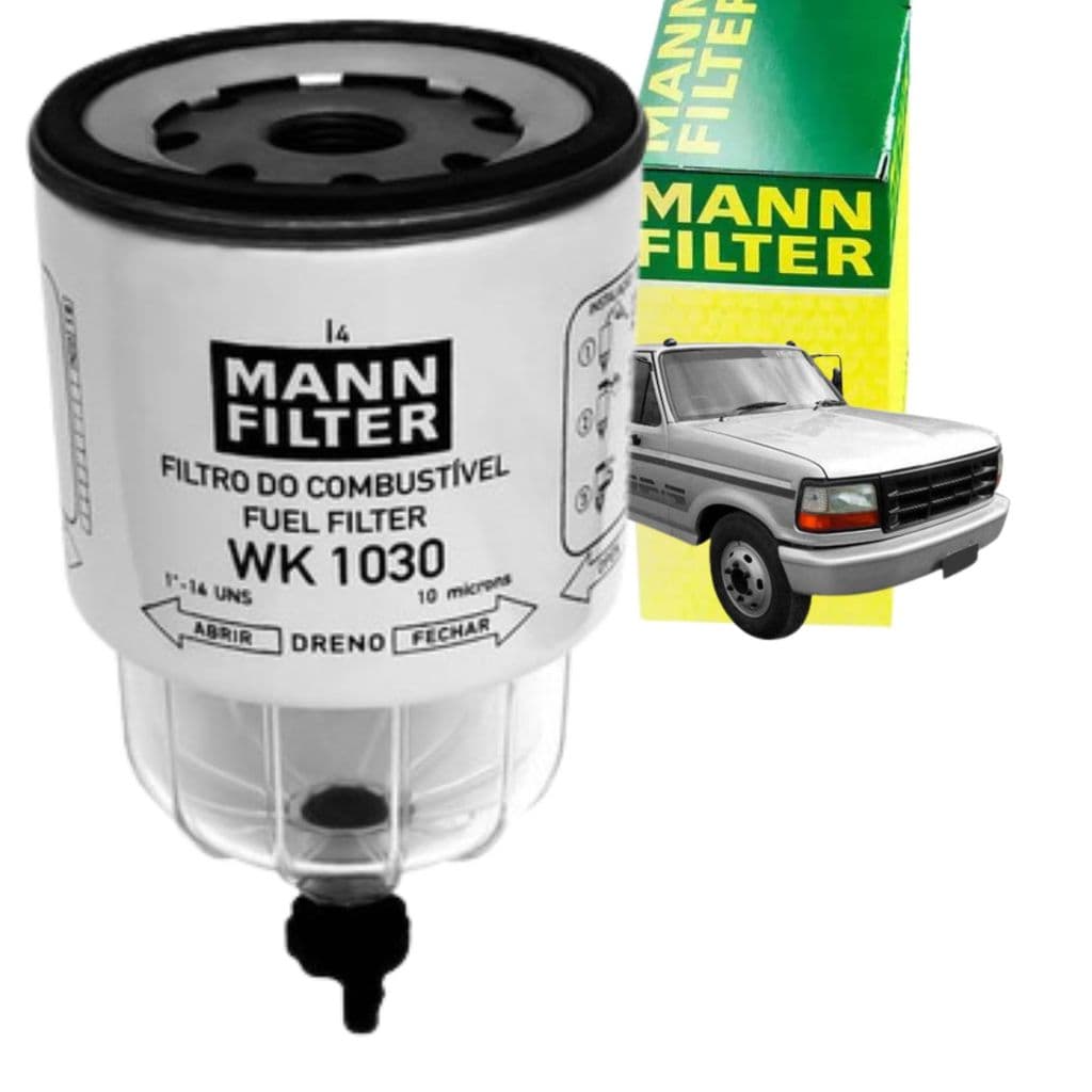 FILTRO DIESEL/RACOR SEPARADOR DAGUA AGRALE/FORD/VW 4CIL/6CIL (COM COPO FIXO SEM FURO DE SENSOR) (ROSCA 1-14) - WK1030